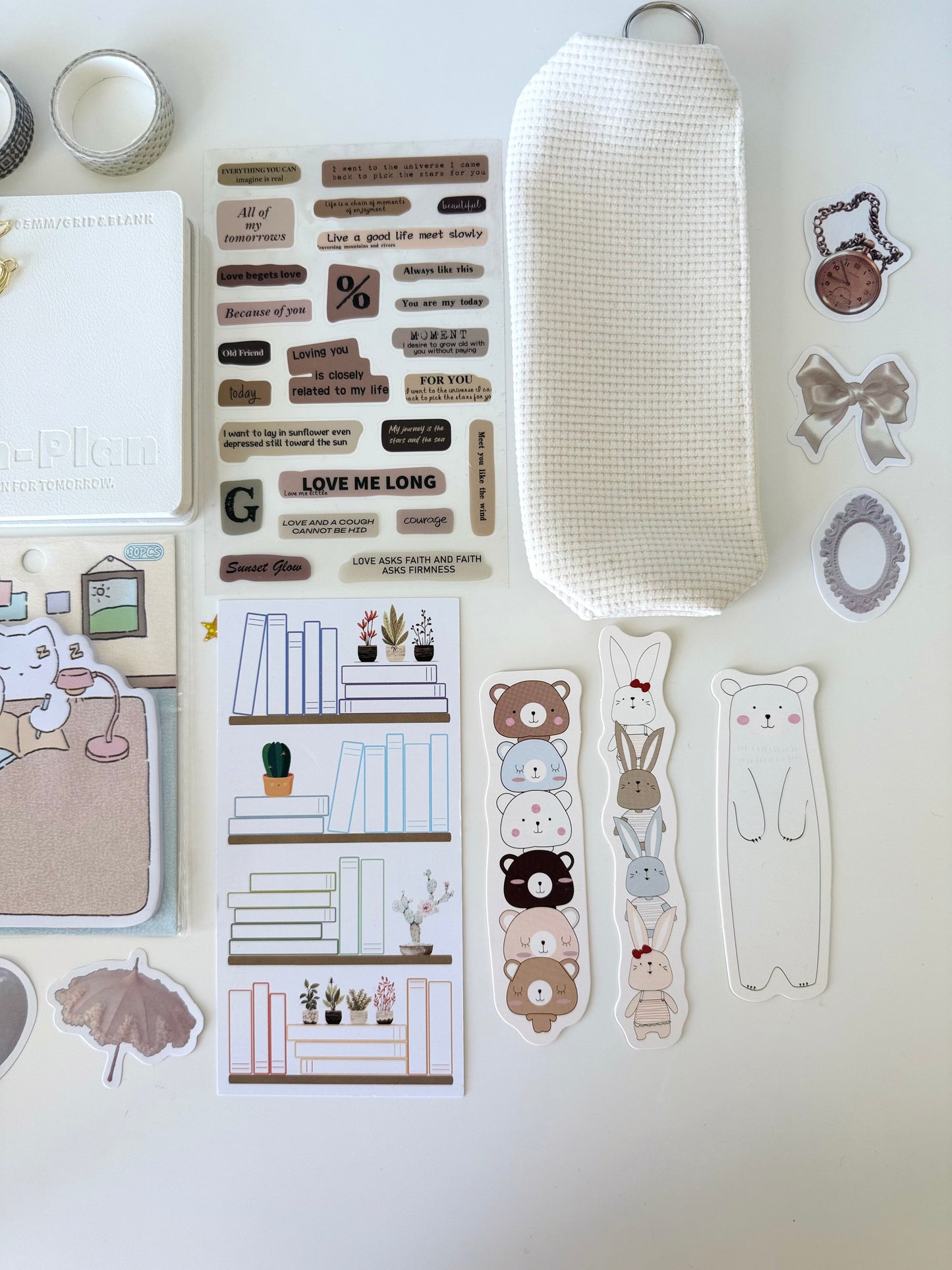 White Aesthetic Bookish Bundle