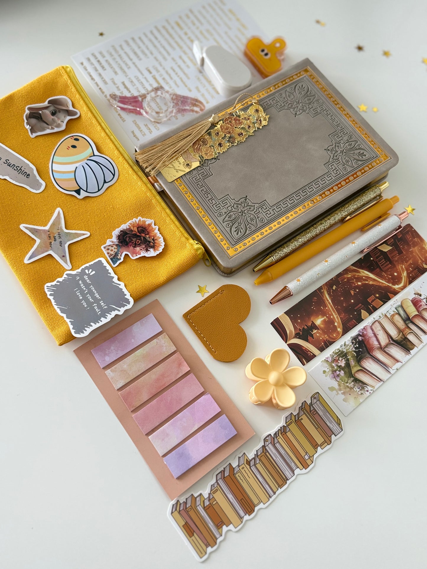 Silver & Gold Aesthetic Bookish Bundle ✨