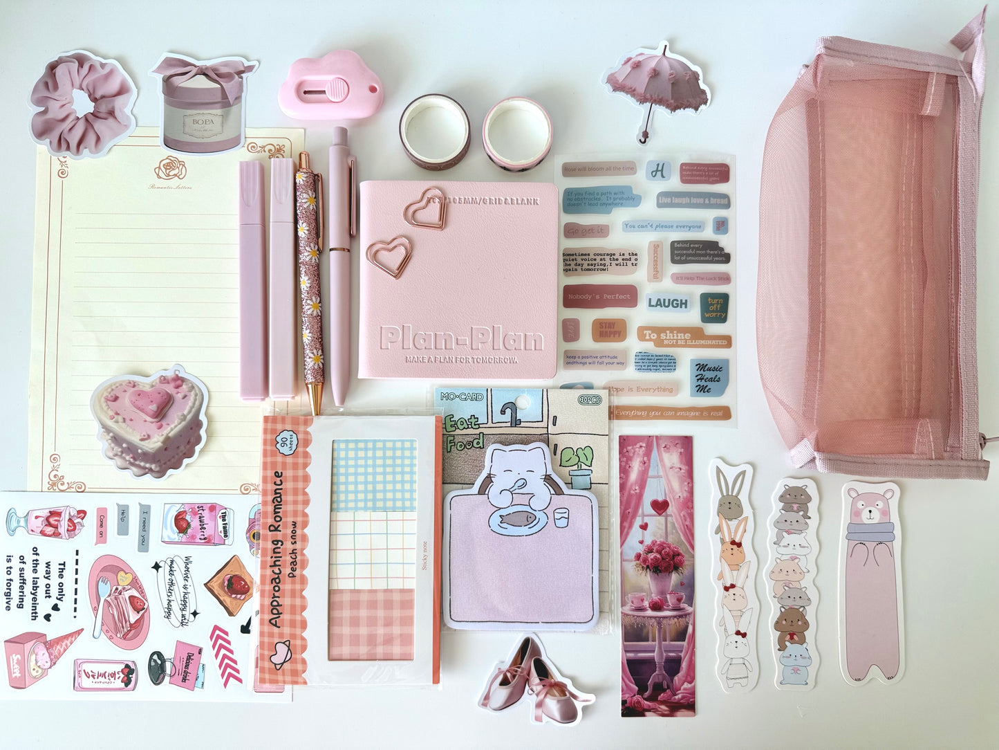 Soft Pink Aesthetic Bookish Bundle