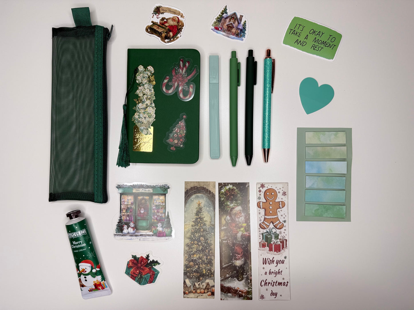 Green Christmas Set