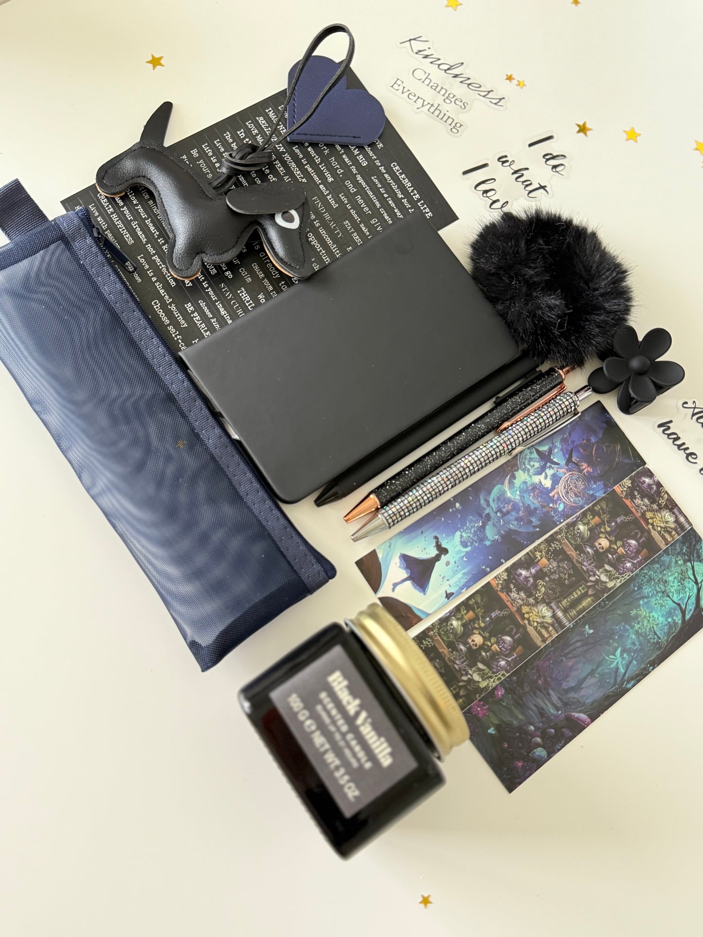 Black Bookish Bundle & Charm