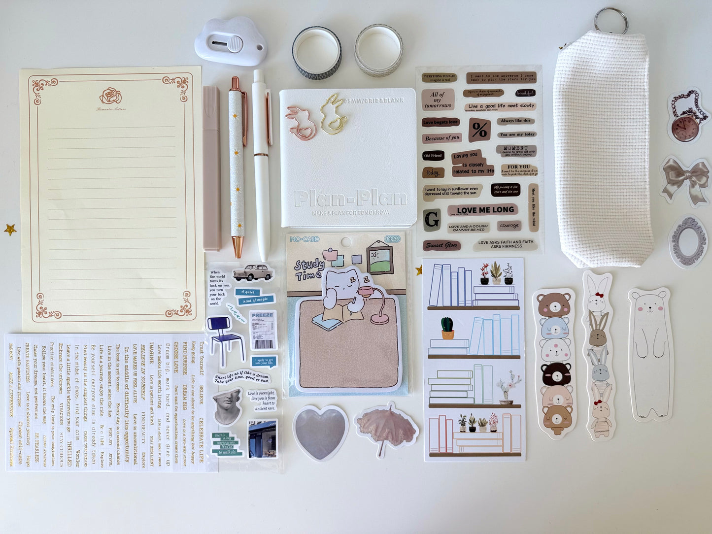 White Aesthetic Bookish Bundle