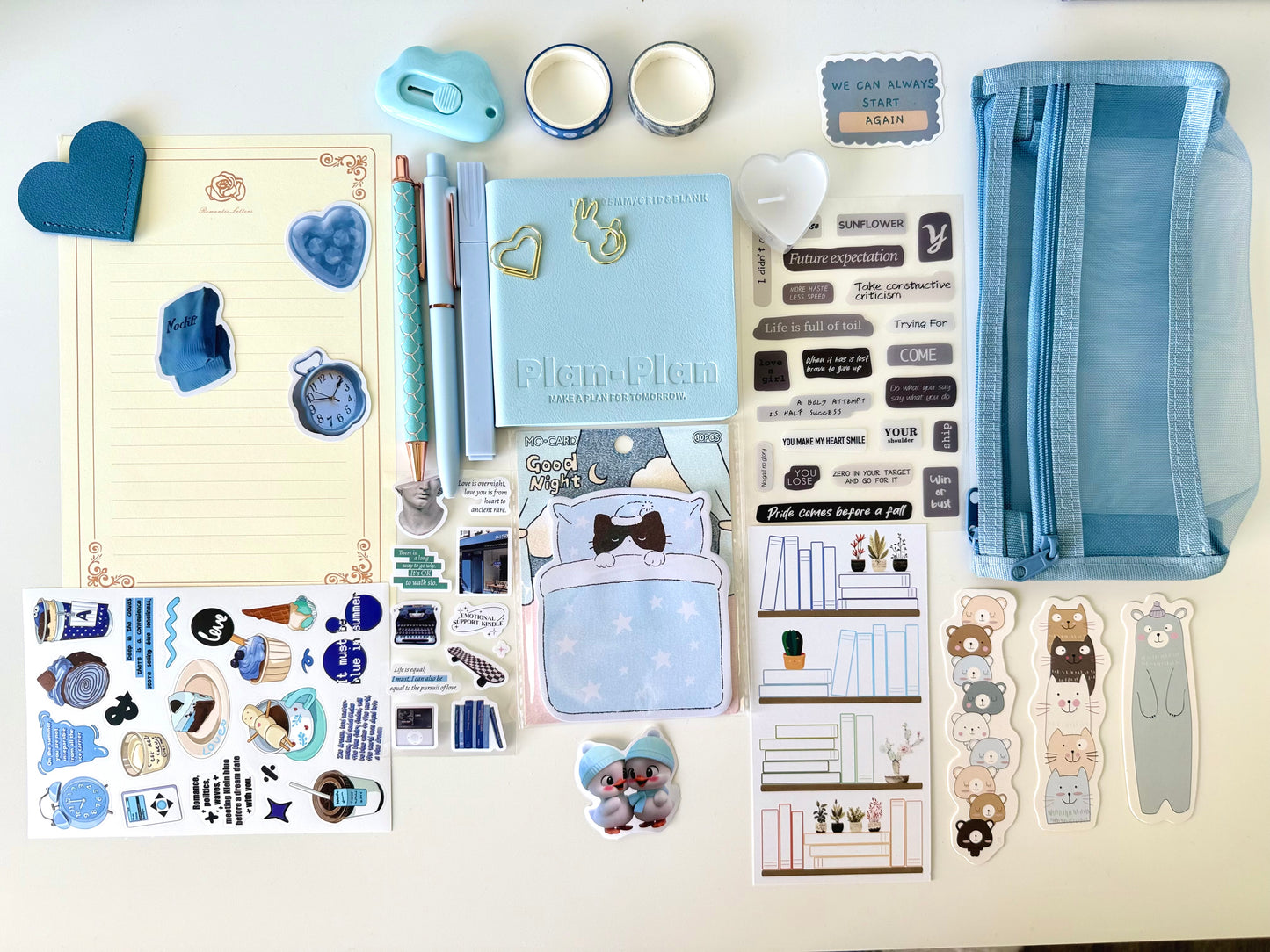 Soft Blue Bookish Bundle
