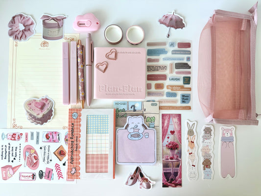 Soft Pink Aesthetic Bookish Bundle