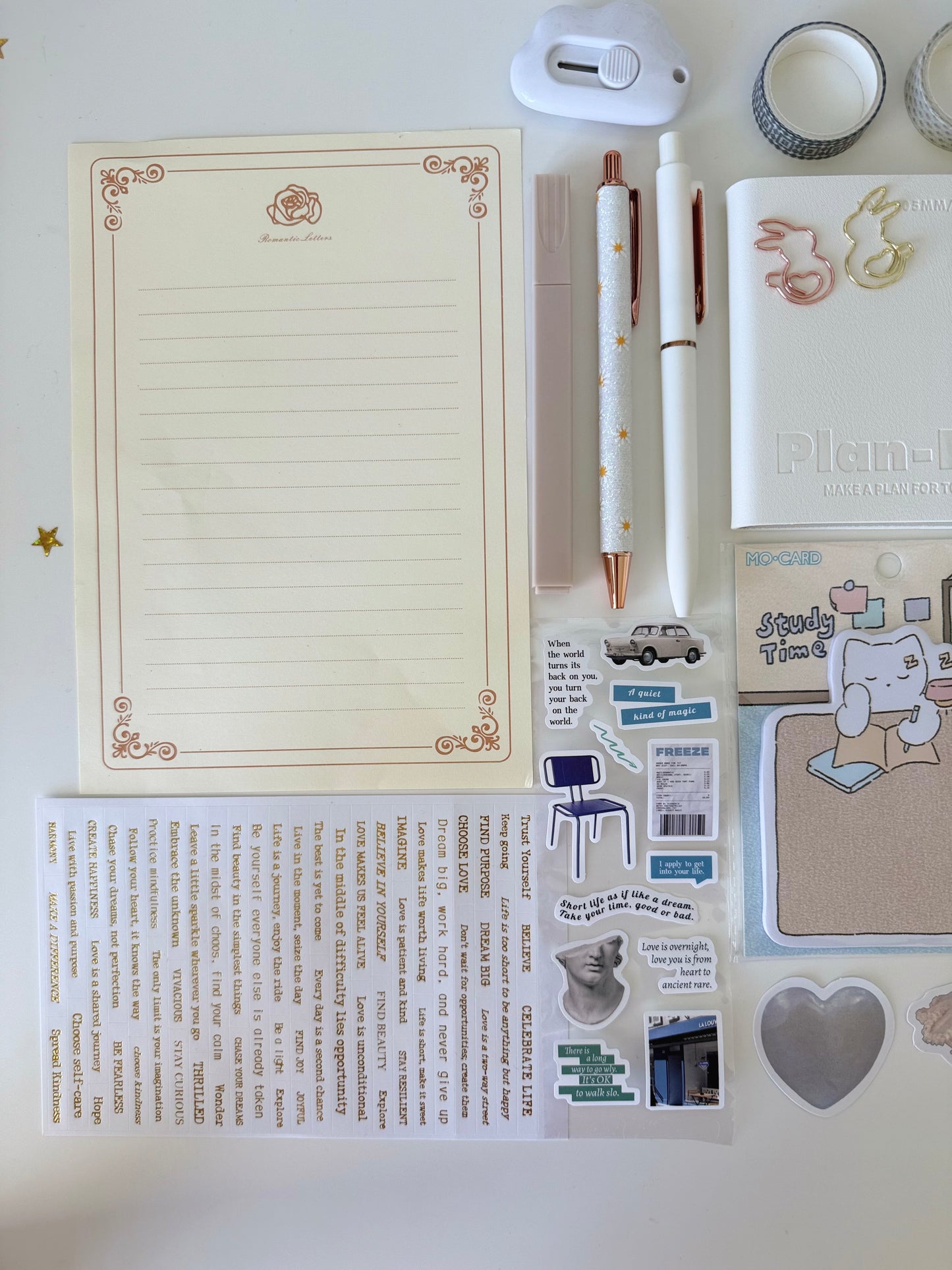 White Aesthetic Bookish Bundle