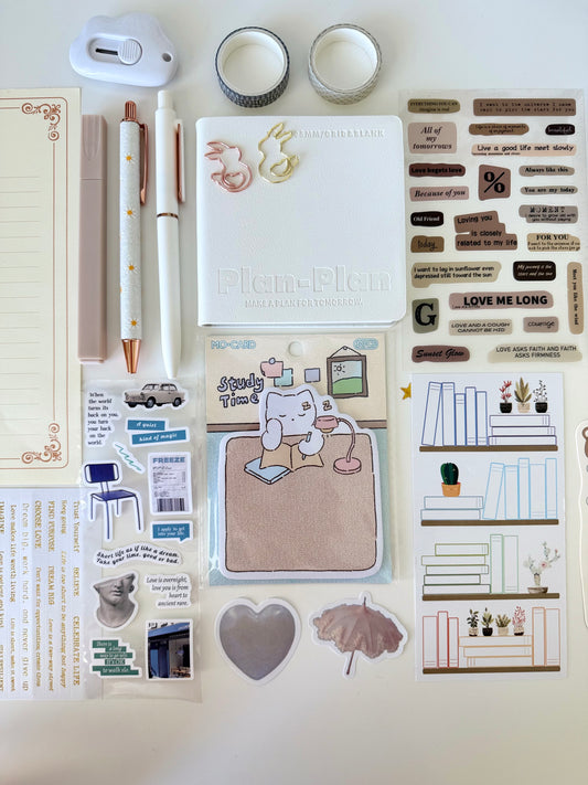 White Aesthetic Bookish Bundle