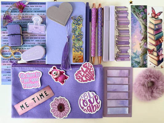 Lavender bookish bundle