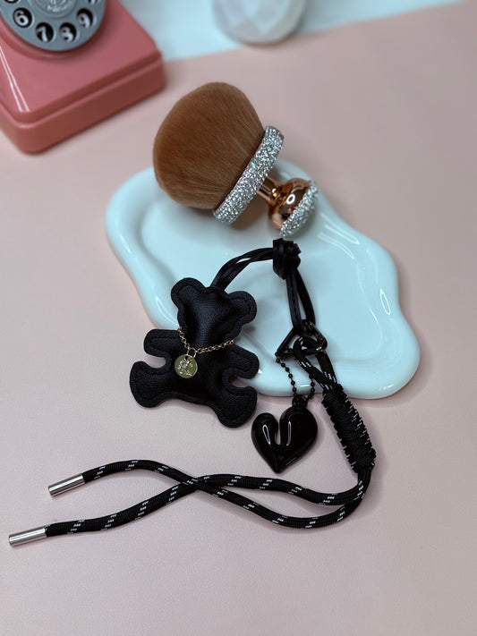 Black Teddy Charm Set — Premium Edition