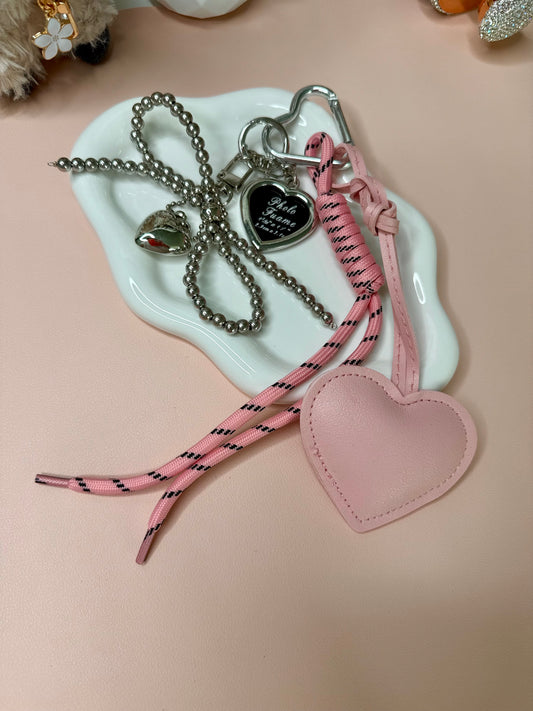 Pink Heart Photo Frame Charm