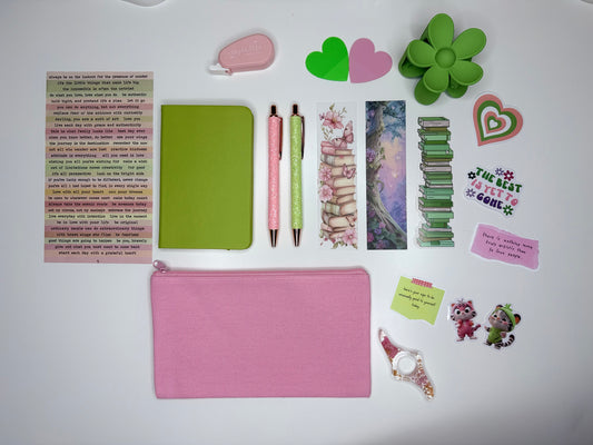 Pink & Green Aesthetic Stationery Bundle