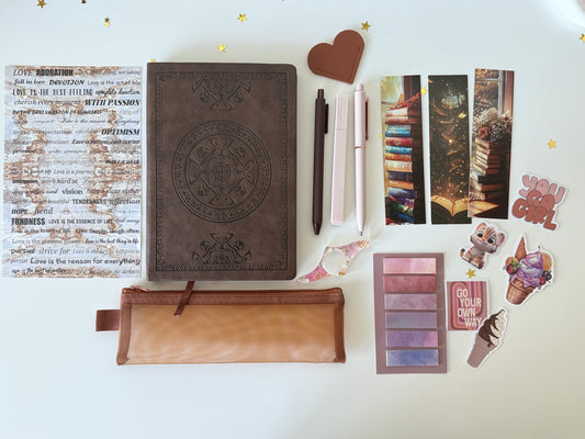 Brown Aesthetic Bookish Bundle