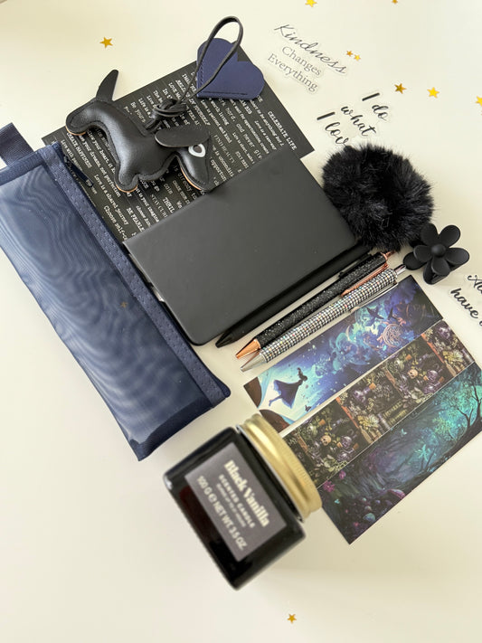 Black Bookish Bundle & Charm