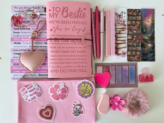 Bestie Cozy Stationery Gift Box – Pink Edition
